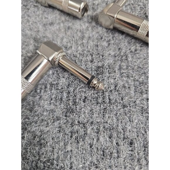 5 Pack of 6.3mm 1/4 inch Stereo Right Angle 90 Degree Instrument Audio Jack Plug - Picture 3 of 7
